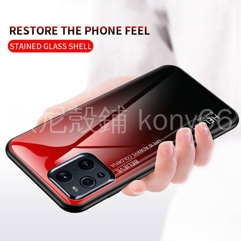 Ốp Điện Thoại Kính Cường Lực 10 Màu Gradient Cho Oppo Find X3 Pro X3 Lite X2 | BigBuy360 - bigbuy360.vn