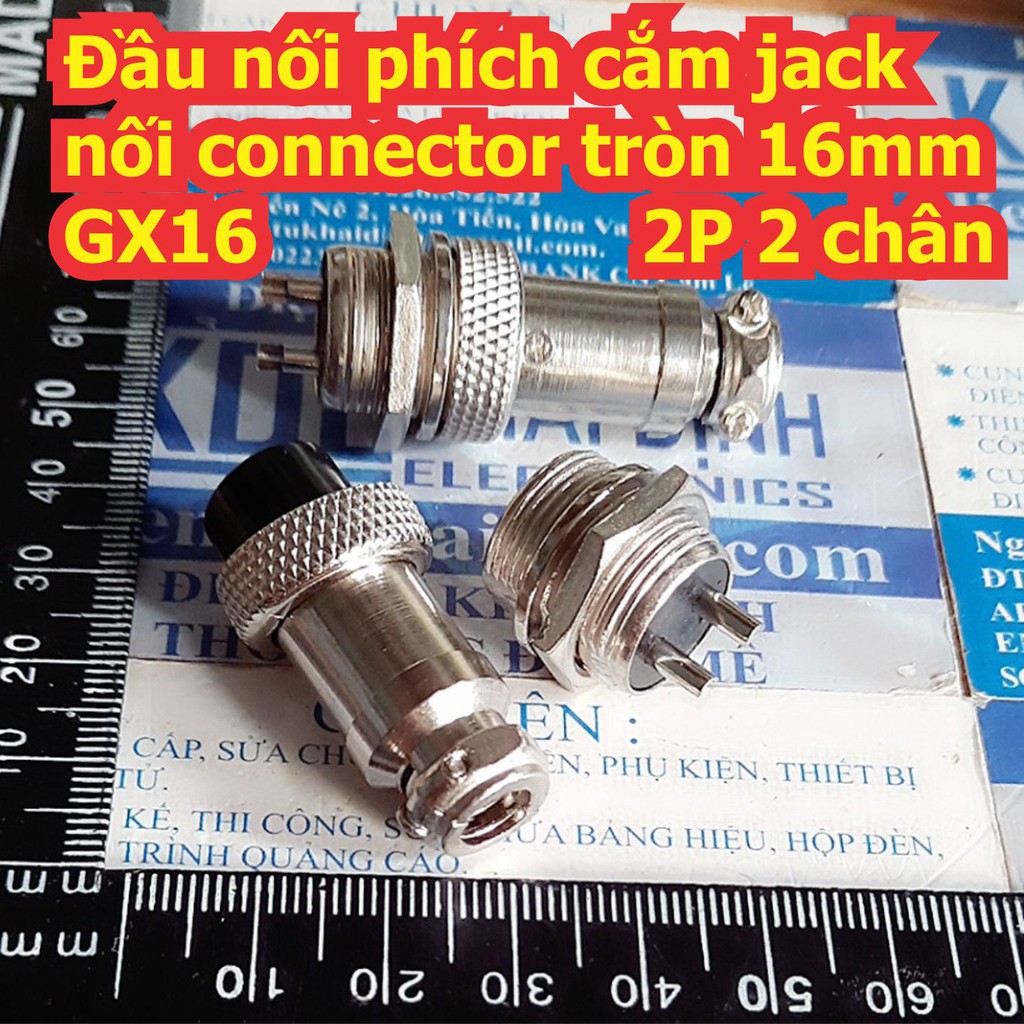 Đầu nối phích cắm jack nối connector tròn 16mm GX16 2P 2 chân ~ 8 chân kde7557