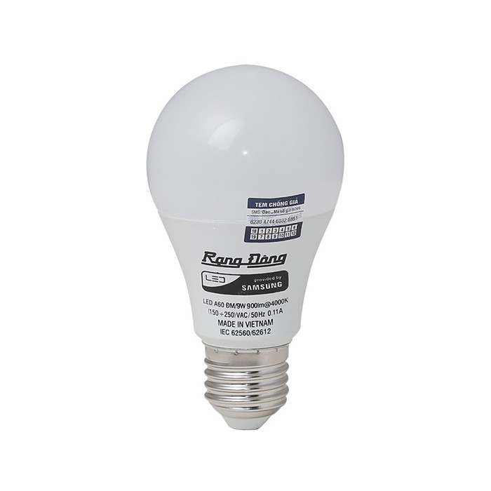 Bóng LED Bulb Đổi 3 Màu (3 In1) 9W Rạng Đông, chip Led Samsung - CHÍNH HÃNG