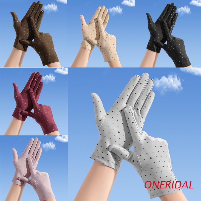 Găng Tay ONERI Màu Trơn Thoáng Khí Bảo Vệ Toàn Ngón Cho Người Lớn
