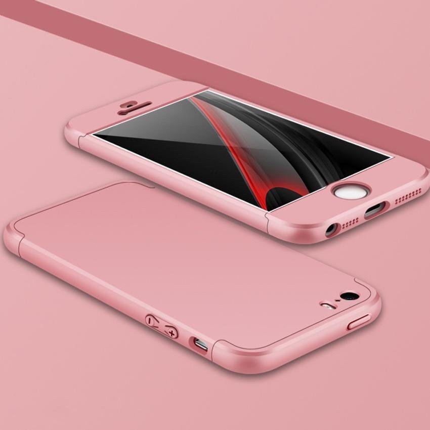 Ốp điện thoại hỗn hợp cứng bảo vệ 360 độ chống sốc iPhone 5 5S SE