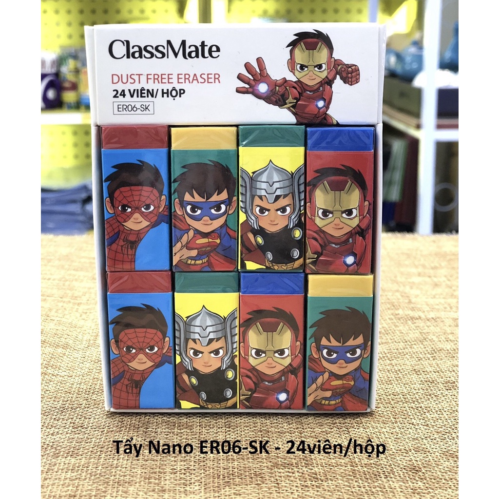 Tẩy Classmate - 7 mẫu - tẩy Nano / cầu vòng / Premium - được các bạn nhỏ yêu thích - vpp Diệp Lạc