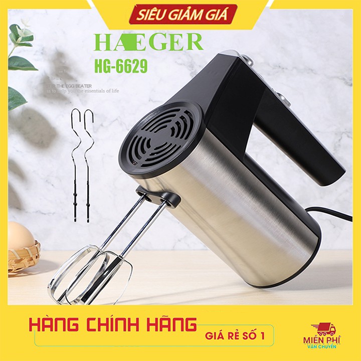 Máy Đánh Trứng Cỡ Lớn, Tự Động Nhồi Bột Làm Bánh - Tặng Kèm 4 Que