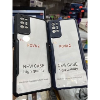 Ốp lưng Tecno Pova 2 dẻo viềng chống sốc lưng nhựa trong
