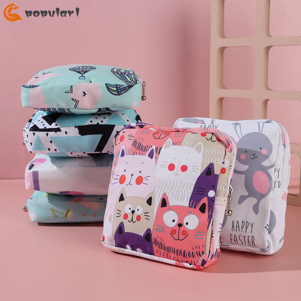 Túi đựng khăn giấy/ bông tẩy trang/ mỹ phẩm/ tai nghe/ thẻ tín dụng/ tiền xu đa năng dành cho nữ