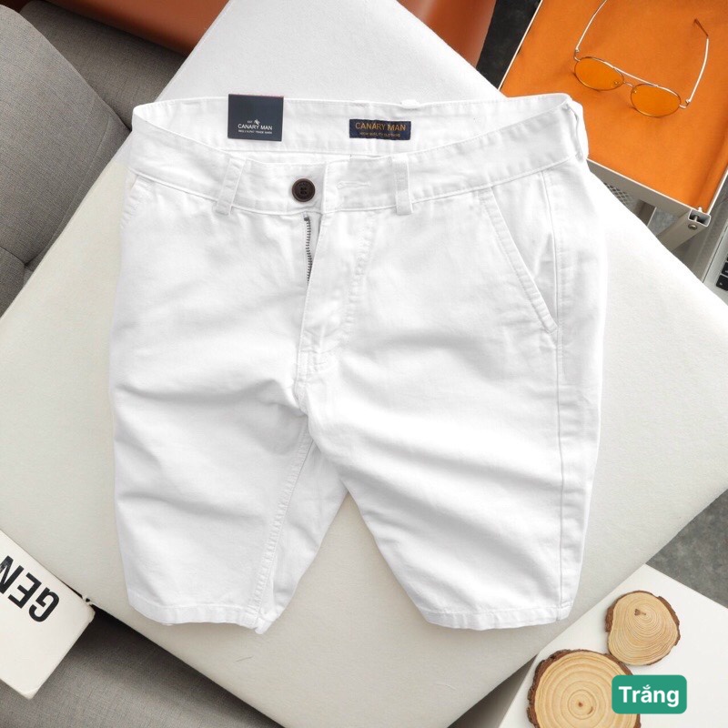 Quần Short Ngắn Đùi Kaki Nam Xám Trắng Quảng Châu Cao Cấp Nhiều Màu T118