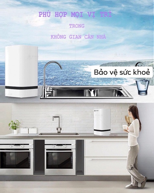 Máy lọc nước uống gia đình mini CKL48-Có video hướng dẫn lắp đặt -bảo hành 12 tháng