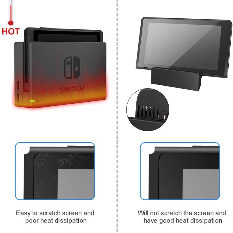 Bộ Đế Sạc Mini Cho Máy Chơi Game Nintendo Switch Kèm Cổng Usb 3.0