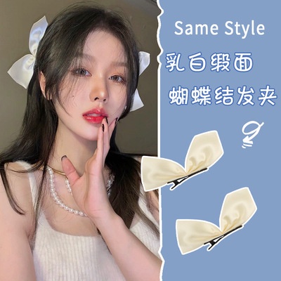 [1 Cặp] Kẹp Tóc Hàn Quốc Nơ Bằng Nhung Nhiều Màu Phụ Kiện Thời Trang Cho Nữ AB143