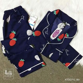 Đồ bộ pijama Kate thái loại 1 hình dâu than