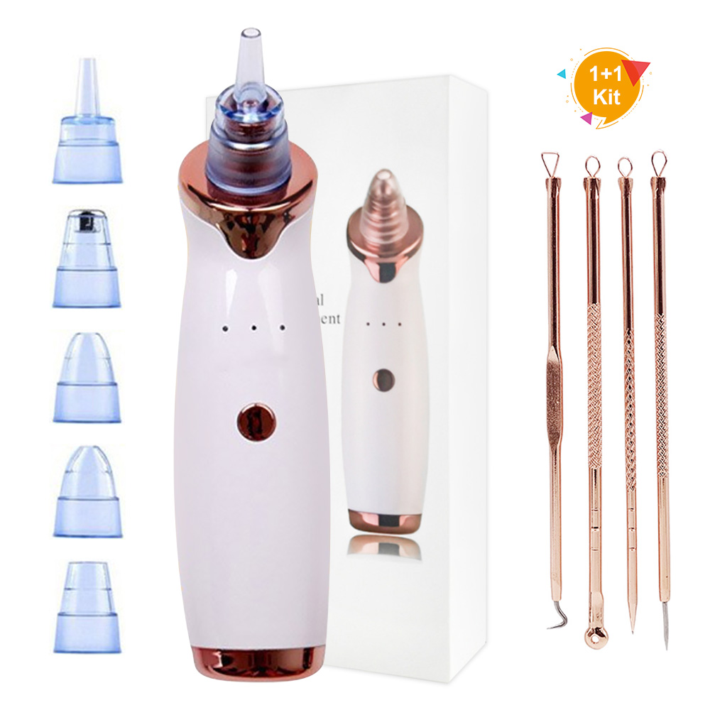 Set máy hút mụn và cây nặn mụn đầu đen làm sạch sâu chăm sóc da
