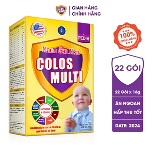 Sữa bột Colosmulti Pedia hộp 22 gói x 16g chuyên biệt hỗ trợ giúp bé ăn ngoan