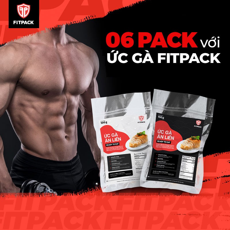 [Hn] 150G Ức Gà Ăn Liền Fitpack Giảm Cân Tăng Cơ 06...