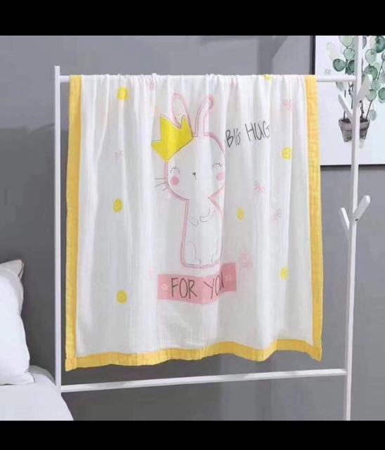 Chăn aden tre bo viền 4 lớp