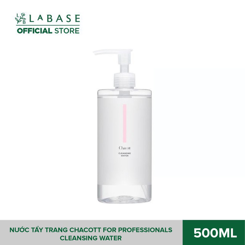 Nước tẩy trang Chacott for Professionals Cleansing Water 500ml [Hàng nhập khẩu chính hãng]