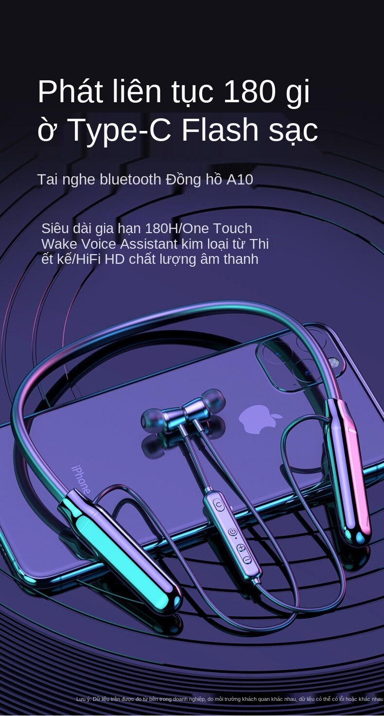 Tai Nghe Bluetooth Không Dây Đeo Cổ Tiện Dụng | BigBuy360 - bigbuy360.vn