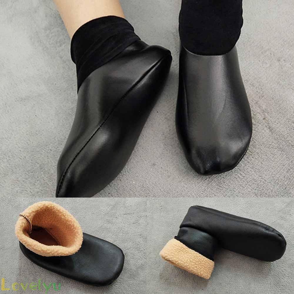 Đôi giày bốt da PU 100% chống trượt màu trơn chất lượng cao cho người lớn và trẻ em