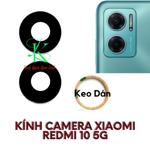 Kính camera xiaomi redmi 10 5g có sẵn keo dán