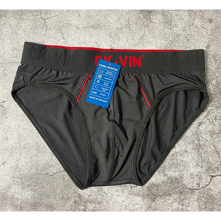 Quần lót nam tam giác cao cấp thun lạnh lưng to, vải thông hơi thoáng co giãn 4 chiều sexy loại xịn (ms051)