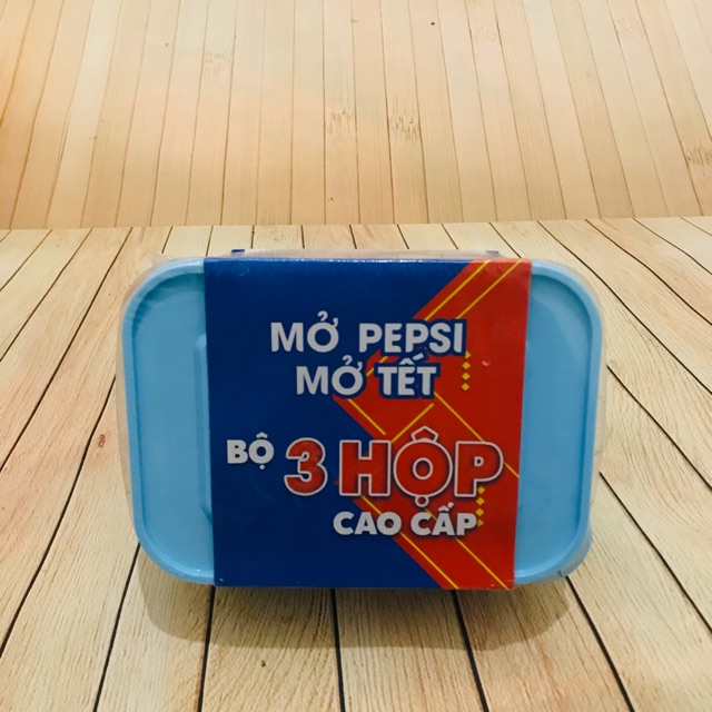Set 3 hộp nhựa khuyến mại từ Pepsi