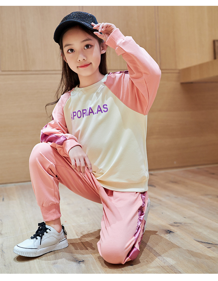 Set Đồ Thể Thao Dài Tay Phong Cách Hàn Quốc 2021 Cho Bé Gái