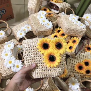 Túi cói đi biên siêu đẹp