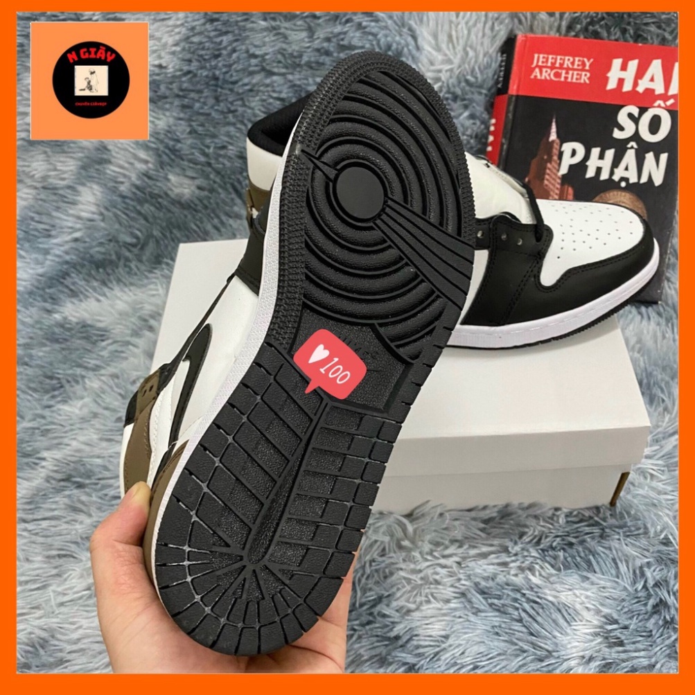Giày Jordan nâu đen cao cổ, bản hot | BigBuy360 - bigbuy360.vn