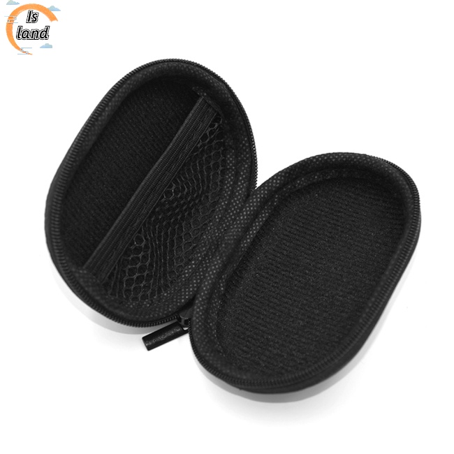 Túi Da Đựng Tai Nghe Kz Hình Oval Chống Áp Lực Có Khóa Kéo