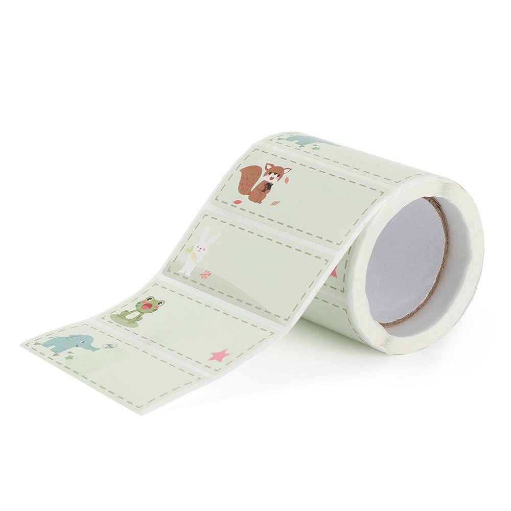 PISTA Bộ 300 Nhãn Dán Tự Dính Họa Tiết Gấu Trúc / Thỏ / Voi Dễ Thương Dùng Trang Trí Trường Học