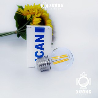 Bóng Đèn LED  EDISON Giả Sợi Đốt G45, Đuôi E27, 4W