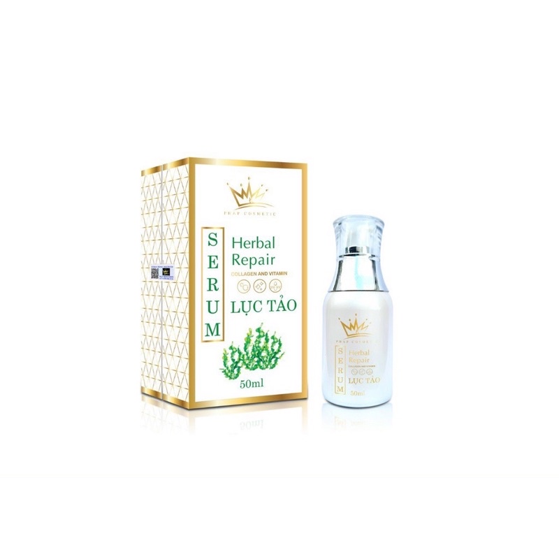 Serum lục tảo kèm sữa rữa mặt pháp Cosmetics