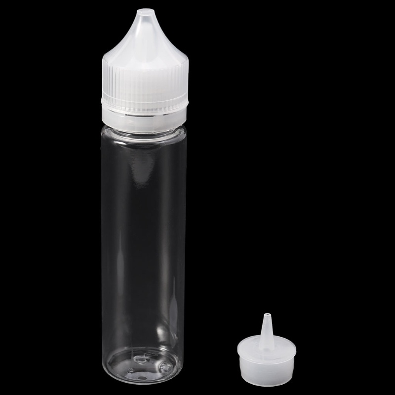 Bình Nước Rỗng 10ml - 120ml Bằng Nhựa Trong Suốt Có Nắp Dài