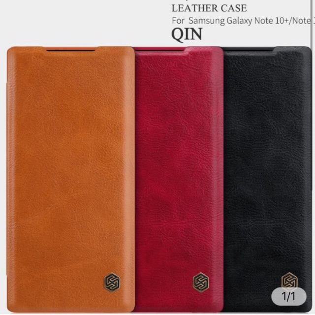 Bao da samsung Note 10 plus chính hãng Nillkin Qin