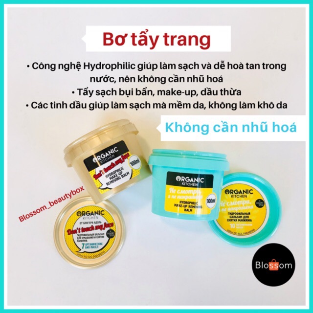 Bơ Sáp tẩy trang Organic kitchen ko cần nhũ hoá "Don't touch my face " | BigBuy360 - bigbuy360.vn