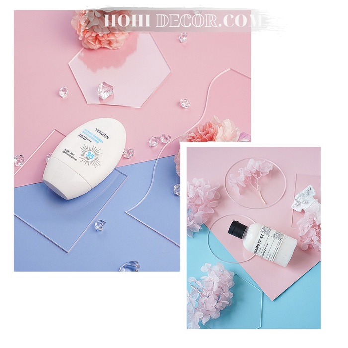 Khối nhựa Acrylic Trong Suốt Chụp Ảnh Sản Phẩm - Trang Sức, Mỹ Phẩm - Shop Hohi Decor