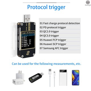 B&O FNB38 Current and Voltage Meter USB Tester QC4+PD3.0 2.0 PPS Fast Charging Protocol Capacity Test