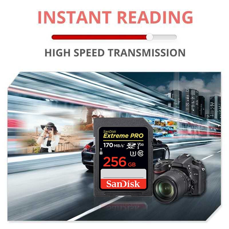 Sandisk Thẻ Nhớ 32gb 64gb 128gb 256gb 512gb 1tb Cho Máy Ảnh