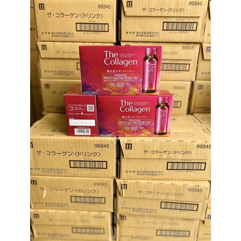 [ Mẫu Mới ] Nước The collagen shiseido dạng nước uống hộp 10 lọ 50ml date 8/2022