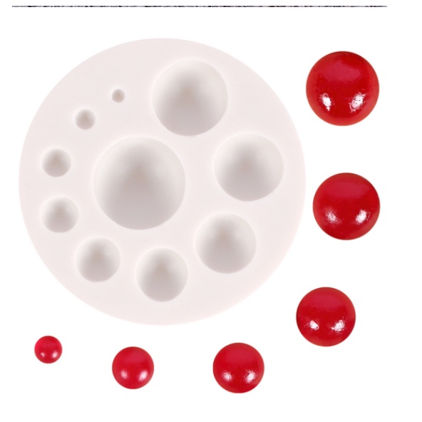 Khuôn Silicone Hạt Tròn Vĩ 10C