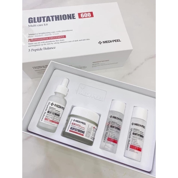 [CHUẨN AUTH] SÉT DƯỠNG TRẮNG MEDI PEEL GLUTATHIONE 600 GIÚP DA CĂNG BÓNG VÀ TRẮNG SÁNG RẠNG RỠ