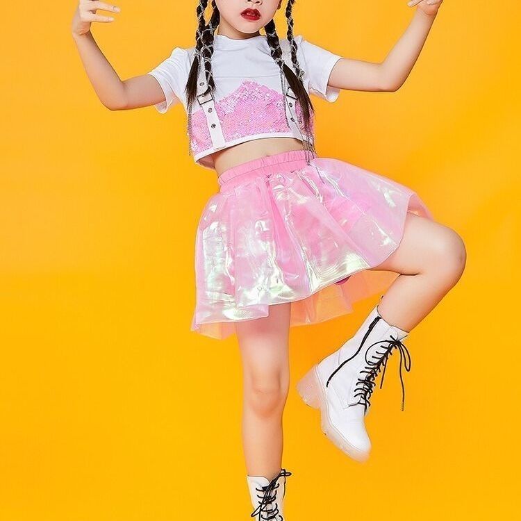 Đầm Biểu Diễn Nhảy Lala Fucking Đính Kim Sa Lấp Lánh Cho Bé Gái