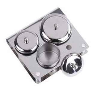 Bộ 3 nồi inox đựng lưu huỳnh và bột tiện lợi , hũ đựng lưu huỳnh chuyên dụng làm móng