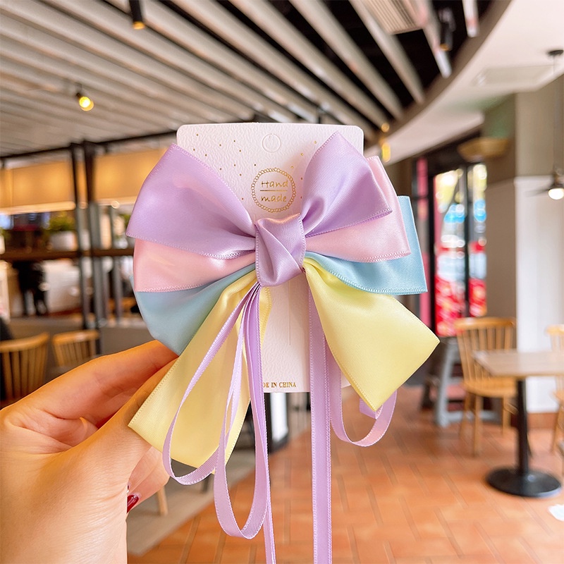 Kẹp Tóc Hình Nơ Họa Tiết Công Chúa Bạch Tuyết Dễ Thương Cho Bé Gái