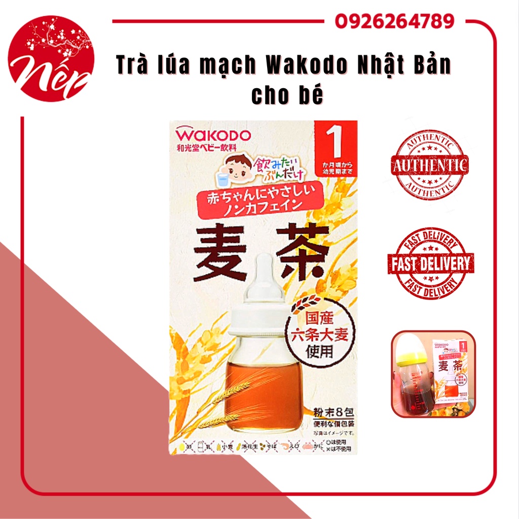 Trà lúa mạch Wakodo Nhật Bản cho bé từ 1 tháng (DATE 2023)