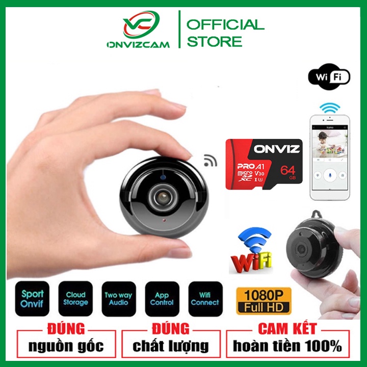 [COMBO SỐC] Camera IP WIFI V380 Kèm thẻ nhớ ONVIZ PRO 32G/64G