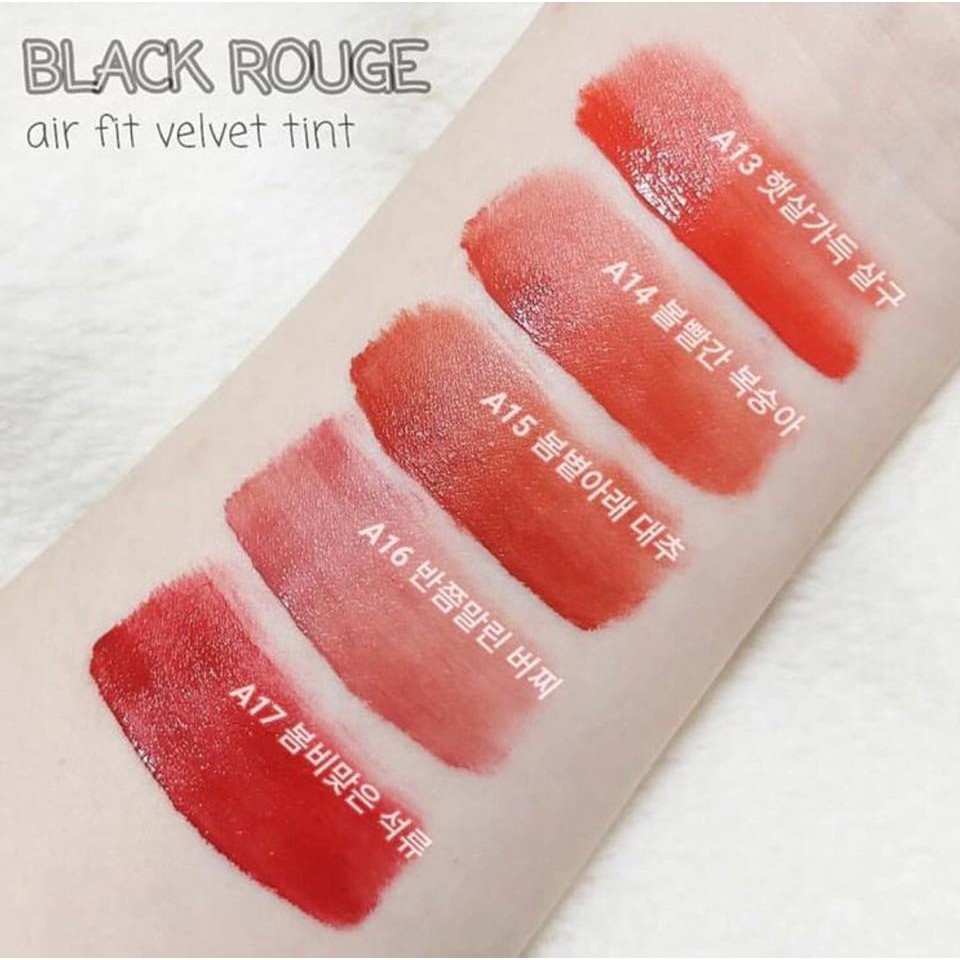 Son tint lì  Black Rouge Airfit Velvet Tint Dry Fruit