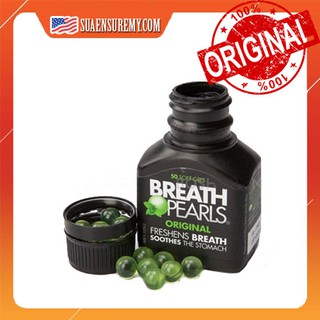 Viên Uống Thơm Miệng Breath Pearls lọ 50 viên