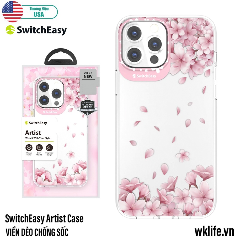Ốp Lưng Chống Sốc SwitchEasy Artist Hàng Cao Cấp Cho 13 / 13 Pro / 13 Pro Max