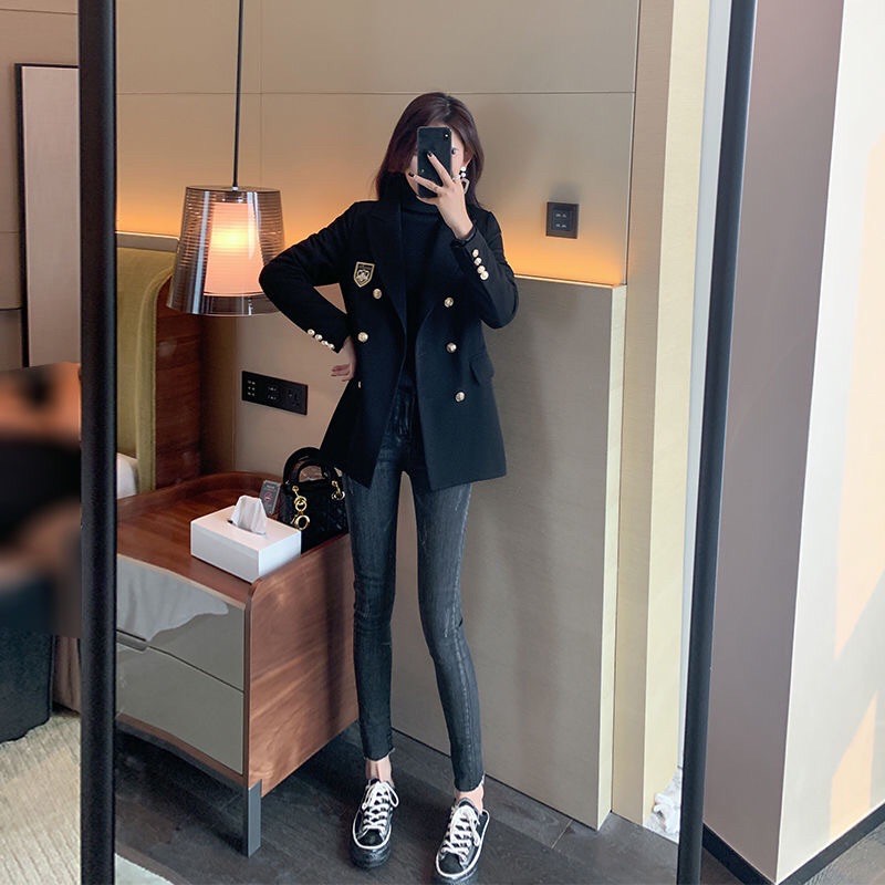 Áo vest đen huy hiệu | BigBuy360 - bigbuy360.vn