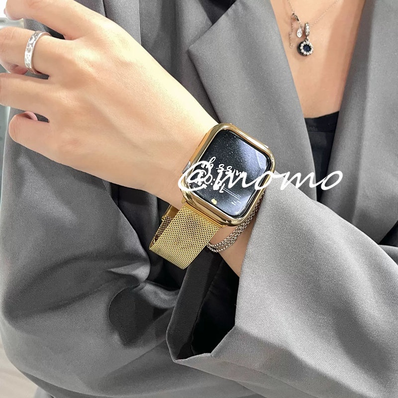 Dây Đeo Inox Milanese Sang Trọng Cho Đồng Hồ Thông Minh Apple Watch Series 8 7 6 5 4 3 SE 49mm 45mm 40mm 44mm 42mm